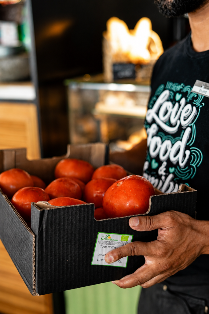 Desde hoy, todos los tomates que servimos en Lorena son ecológicos.